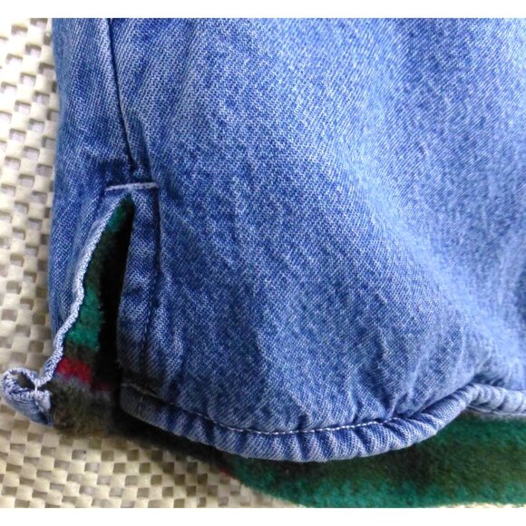 Wolverine Denim Shirt Jacket XXL Fleece Lined Button Up Workwear Coat - Picture 12 of 13